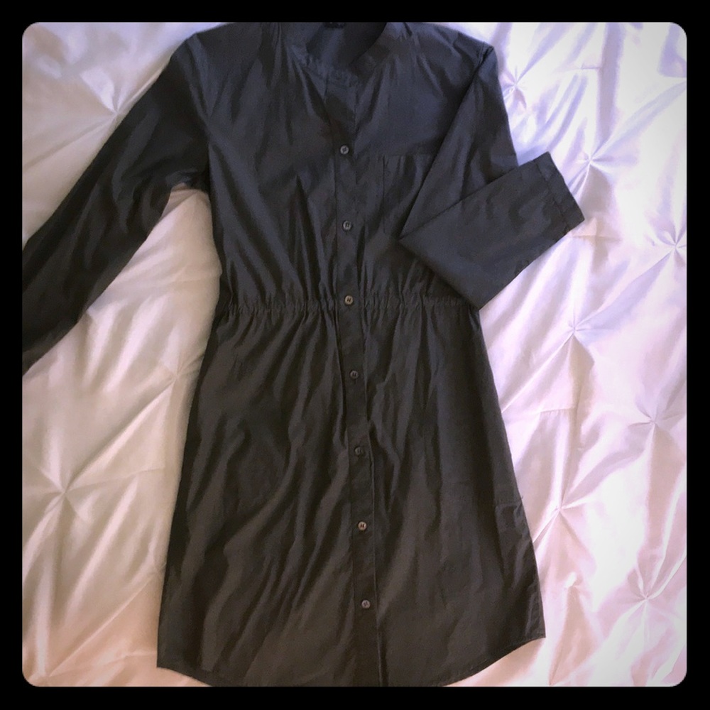 Theory Charcoal Shirtddress